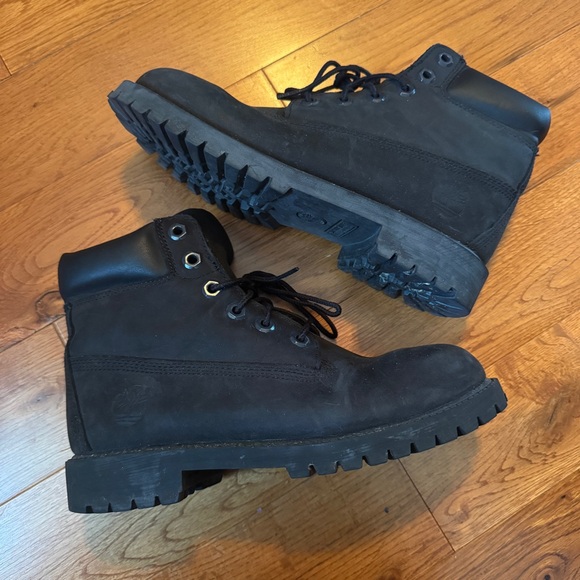 Timberland black boots men’s size 4.5 - Picture 2 of 4